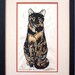 The Tortie Cats Set, The Roundest Eyes Hand-Colored Linocut