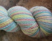 Selfstriping Yoga - Handdyed sock yarn - vintage pink yellow grey turquoise