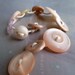 Vintage Button Bracelet Blush Pink