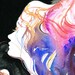 Watercolor Painting, Print of Watercolor Fashion Illustration. Titled: Rainbow Wind