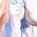 Watercolour Fashion Illustration Print - Meditation Lilac