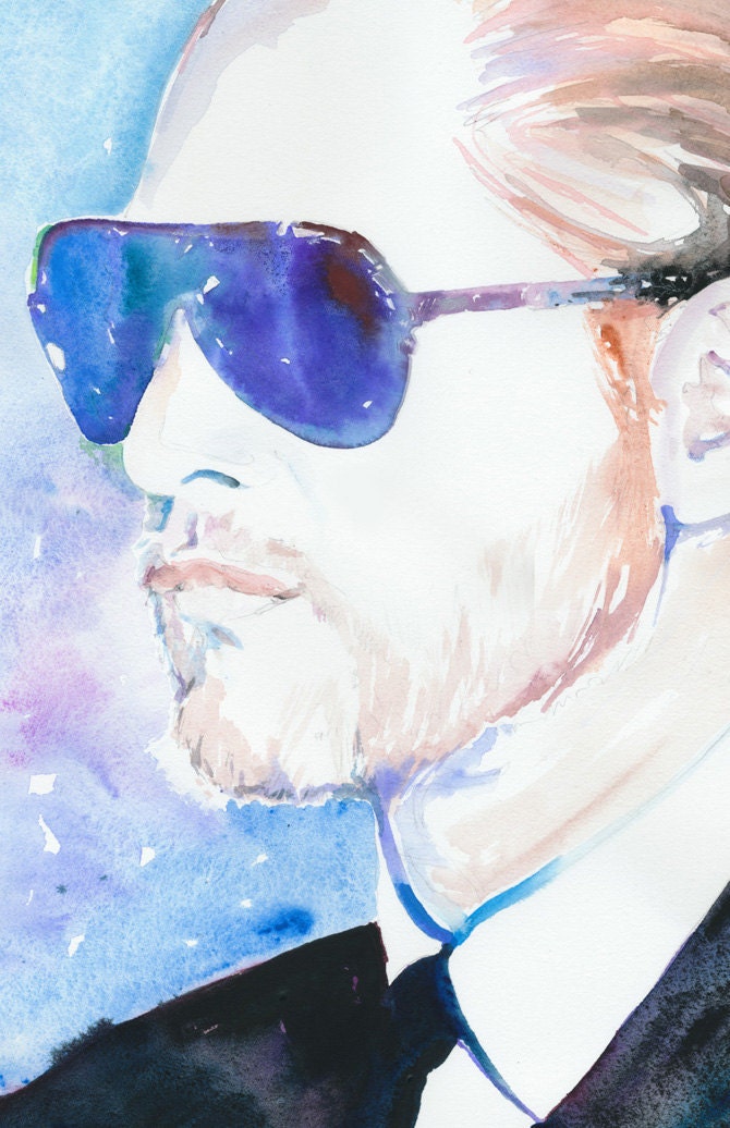 Original Watercolour Painting. Paul Newman