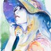 Print of Watercolour Fashion Illustration. Titled - Brigitte Bardot