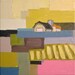 Farmland Quilt II- 8x8 Original Barn Oil Painting on Canvas- Farmhouse, Barn, Landscape