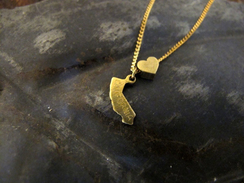 California Love - State Charm Necklace