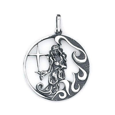 Virgo Zodiac Pendant (Sterling Silver) 502-6