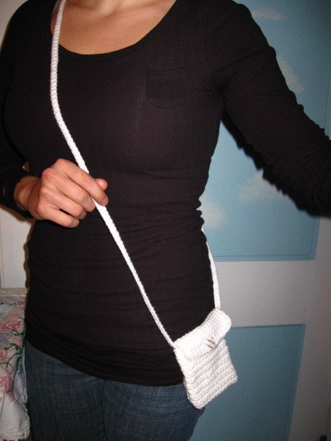 Small Hip Purse Crocheted