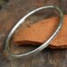 Silver bangle heavy forged