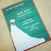 Art Deco Wedding Dress Bridal Shower / Bachelorette Party Invitation - "The Genevieve"