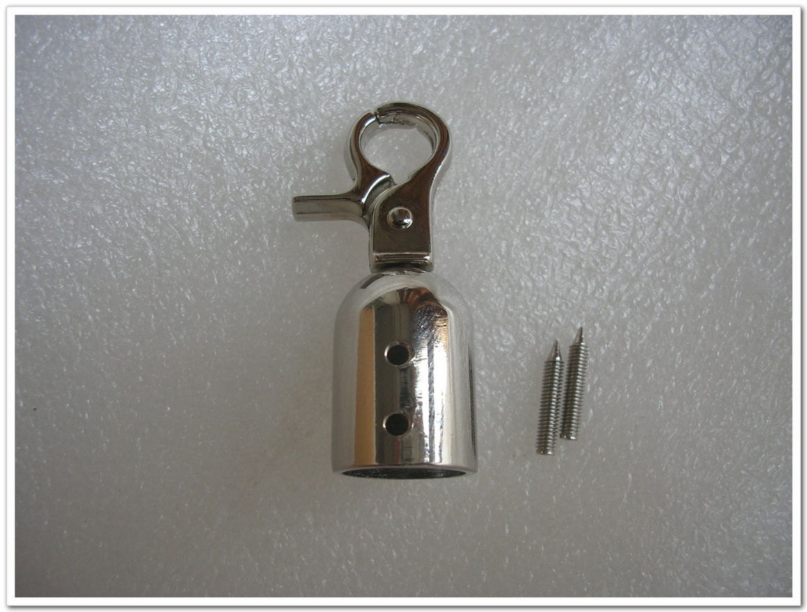 4pcs Silver end stopper Rope stopper belt stopper 2 inch length  dia. 15mm inside purse making accesssories