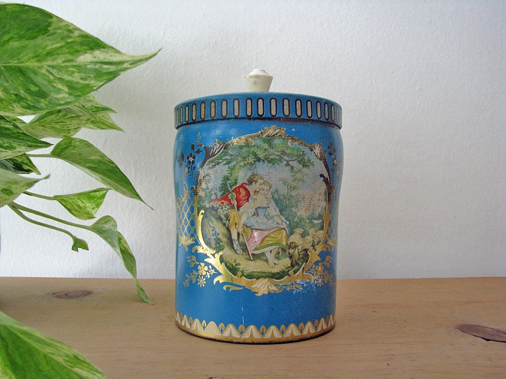 English tin, French design, made in England