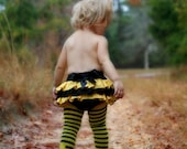 Bumble Bee FULL Ruffled Bottom Bloomer/Diaper Cover 0-3mths, 3-6mths, 6-12mths, 12-18mths, 18-24mths