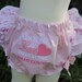 BREAST CANCER Awareness w/FLUFF option Ruffled Bottom Bloomer/Diaper Cover 0-3mths, 3-6mths, 6-12mths, 12-18mths, 18-24mths