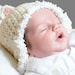 Newborn White Bunny Rabbit Easter  Hat Available size up to 3 Months