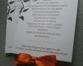 Falling In Love Fan Wedding Program (Set of 50)