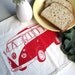 Tea Towel - Screen Printed Organic Cotton VW Flour Sack Towel - Soft and Absorbent