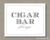 Cigar Bar - Printable Wedding Poster, Bar Sign, Table Sign or Guest Book Sign by Flair Designery Il_170x135