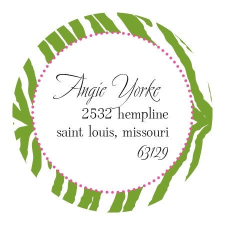 Custom Address Stickers - Set of 60 labels - You Choose Fonts and Colors from Flair Designery Il_570xn