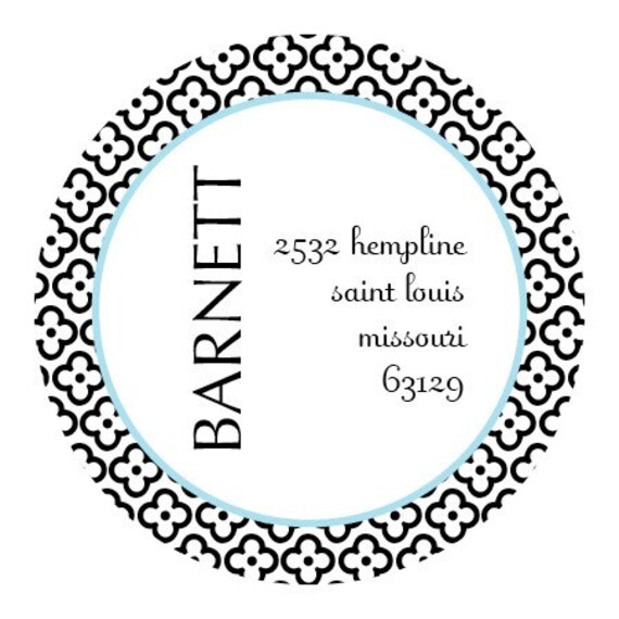 Custom Address Stickers - Set of 60 labels - You Choose Fonts and Colors from Flair Designery Il_570xn