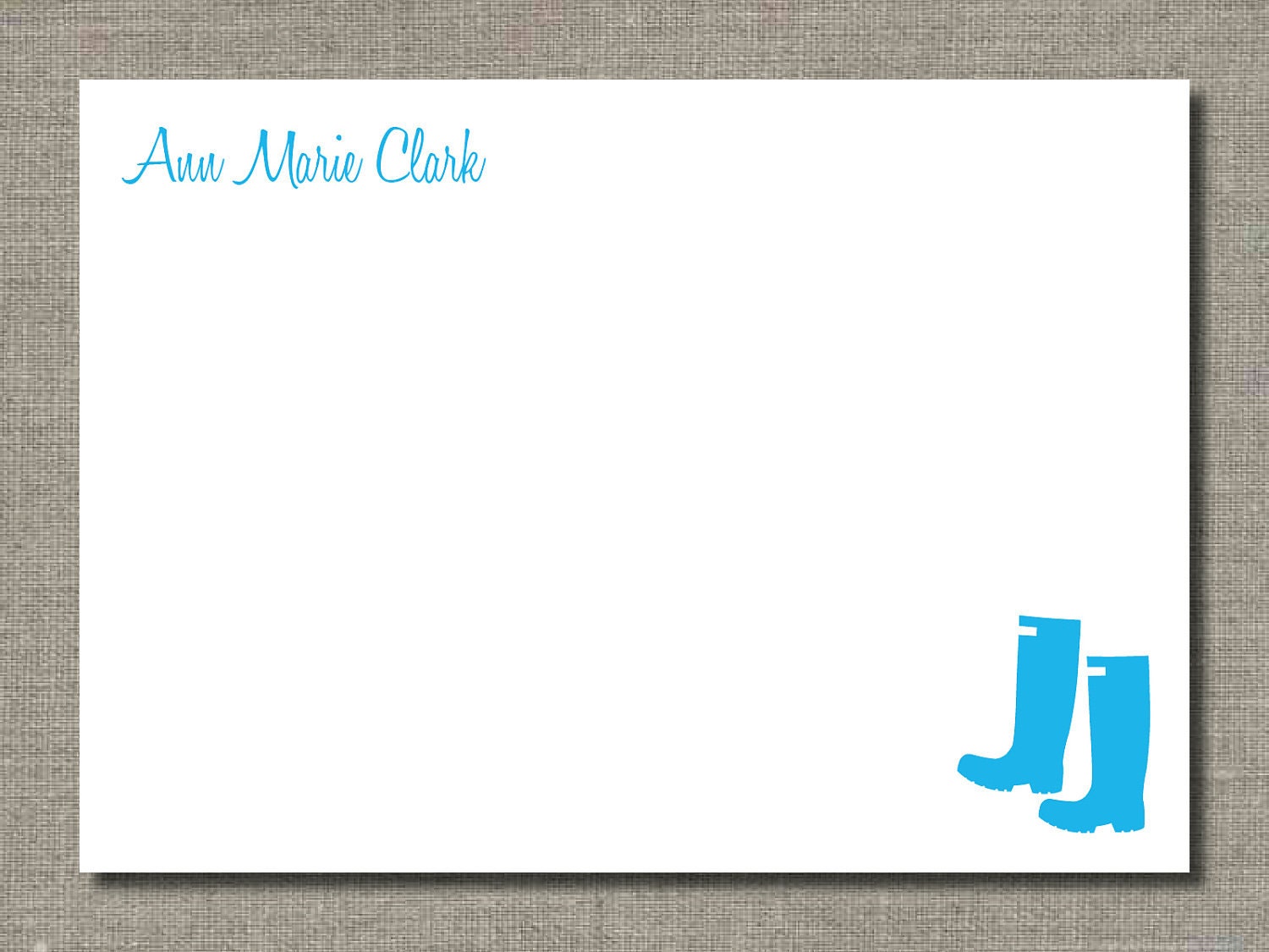 Wellie Boots - Stationery Set of 12 by Flair Designery Il_570xn