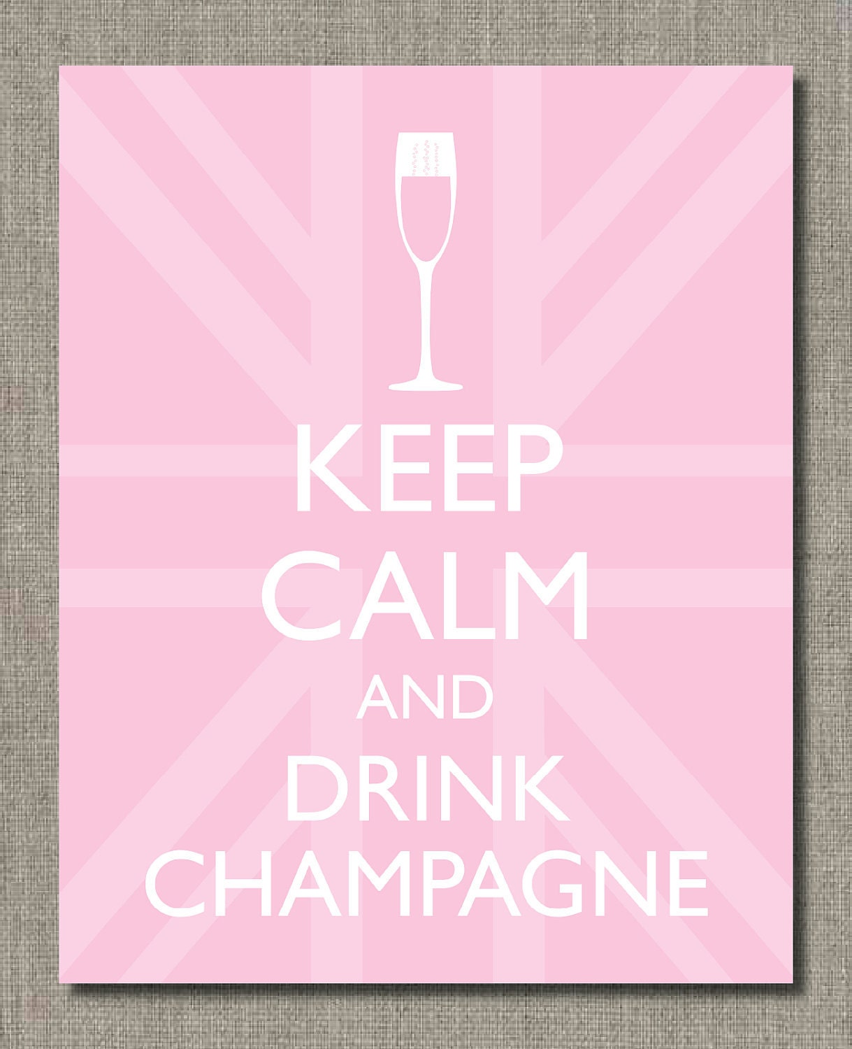 Keep Calm and Drink Champagne - 16 x 20 Poster by Flair Designery