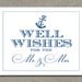 WELL WISHES - Printable Wedding Poster, Table Sign or Guest Book Sign by Flair Designery