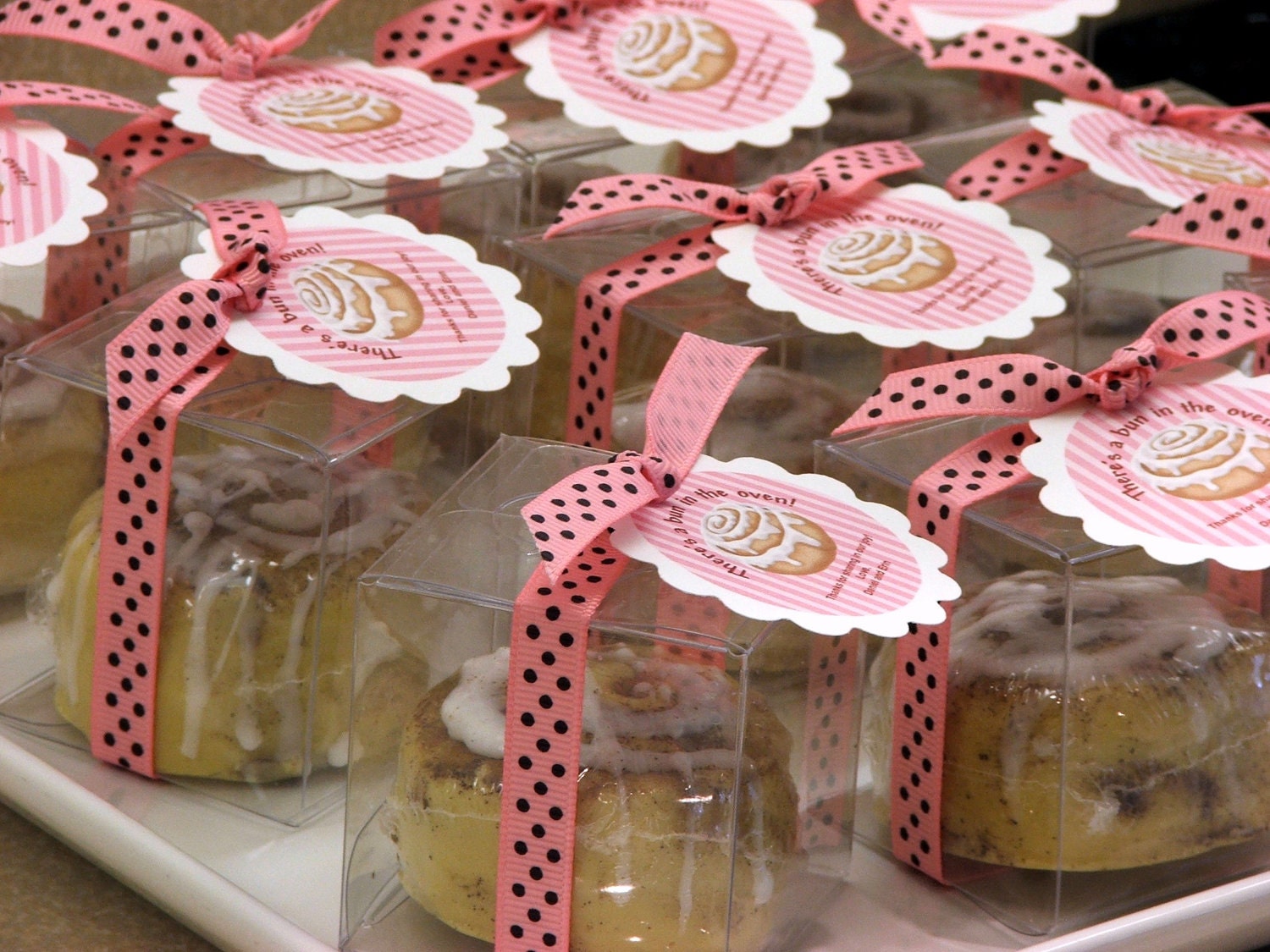 Set of 15 Bun in the Oven Cinnamon Bun Soap Baby Shower Party Favors