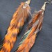 Orange Stripped Earrings