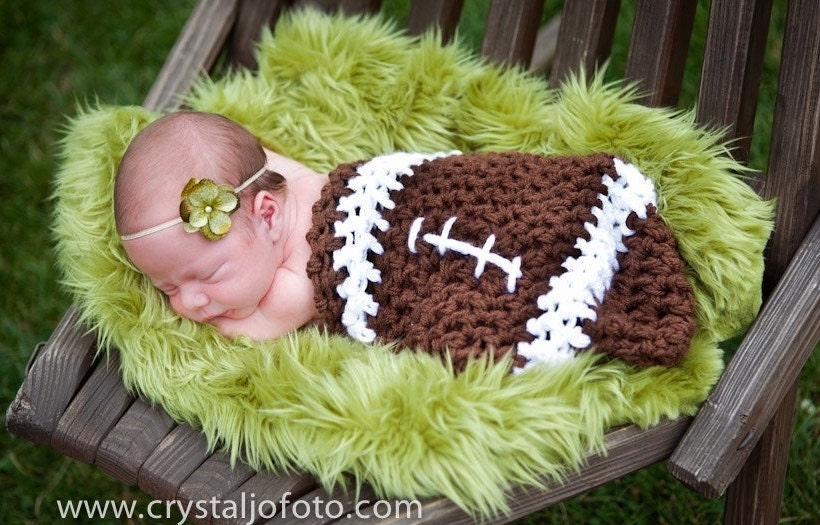 Newborn Baby Cocoon NFL Football Photo Prop