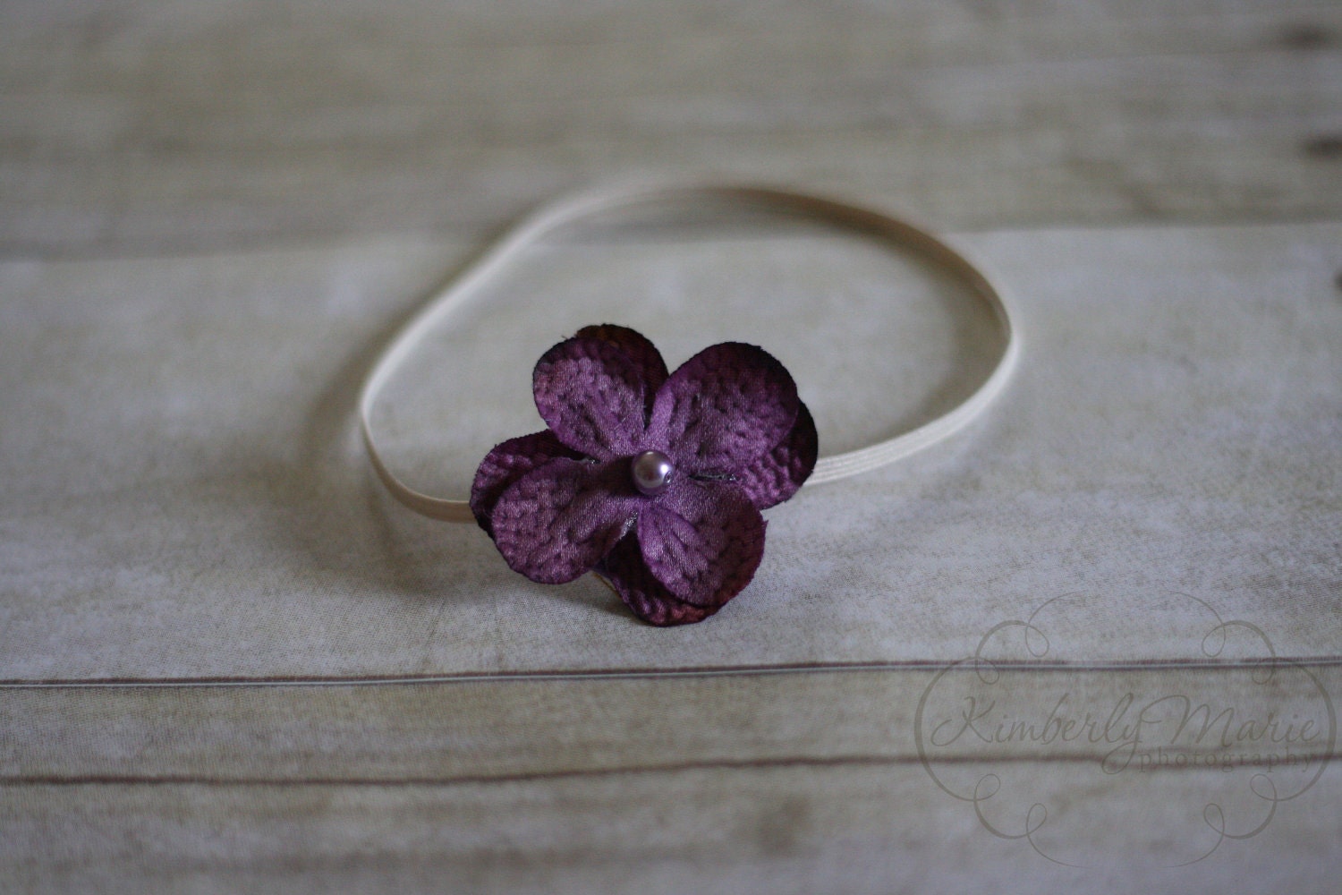 Simple Purple Flower Headband