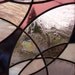 Stained Glass Panel Art - Purple Dust Storm - Suncatcher Window