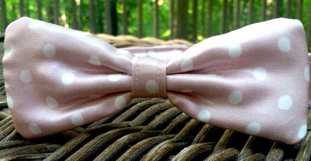 Dusty Pink Cotton Silk Bow Tie Boy's