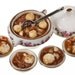 beef stew and dumplings set for four dollhouse miniature