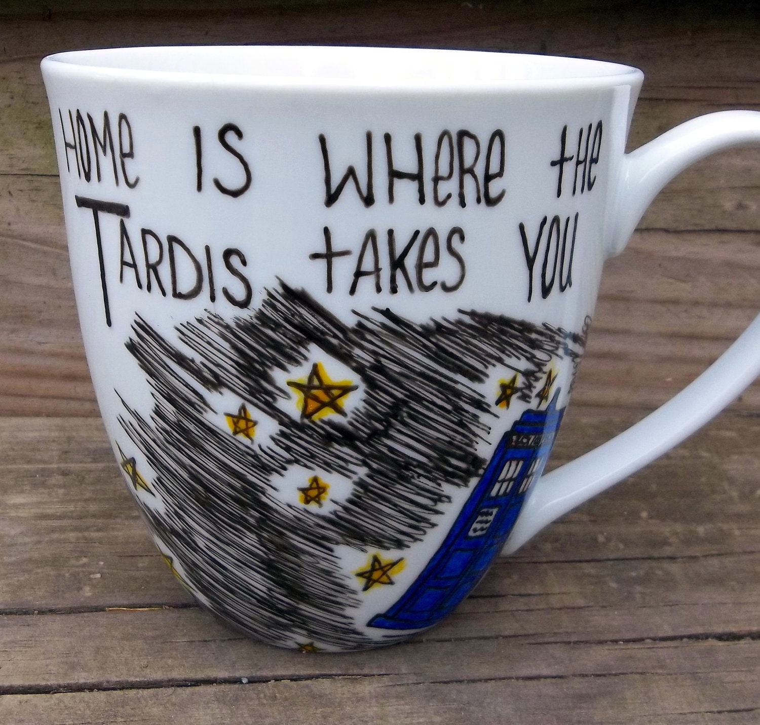 Dr. Who Home Is Where The Tardis Takes You Coffee Mug Tea Cup MMMug