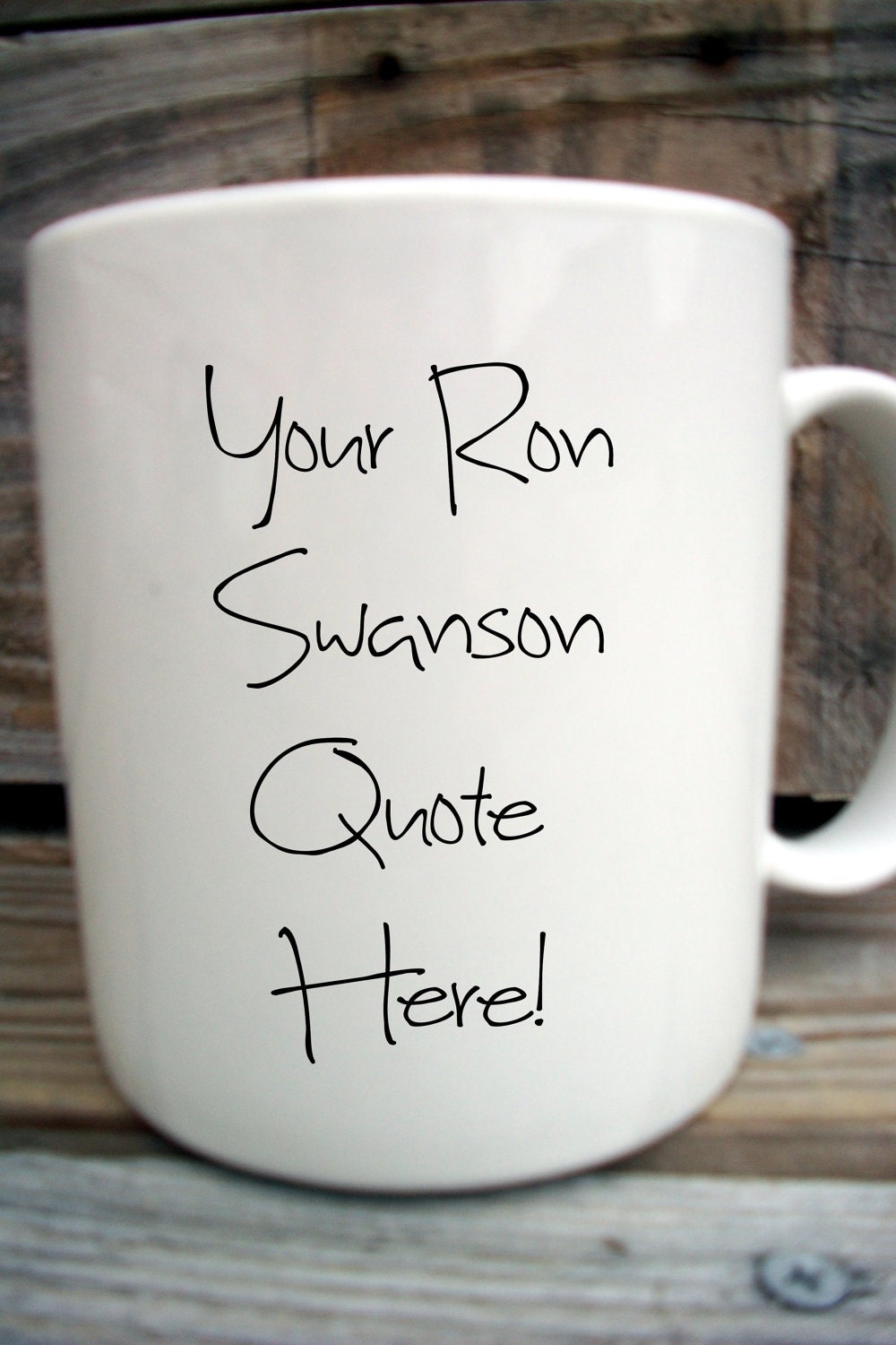 SALE Ron Swanson Manly Man Tribute Coffee Mug / Manly Parks and Recs Hand Painted Coffee MMMug
