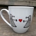 SALE Doctor Who Dalek in Love Coffee Mug Exterminate The Hate Tea Cup MMMug
