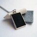 Chalkboard Necklace - Blackboard Pendant with White Chalk and Eraser, Graduation Necklace, Teacher Gift, Nerd Jewelry - 'Scribbles'