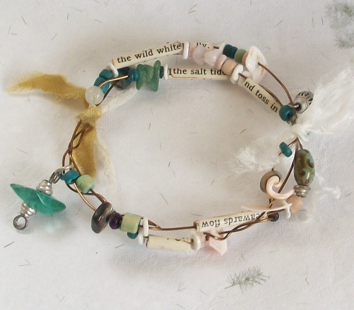 ... - bracelet - mermaid jewelry - sea shells - poetry - sea treasures
