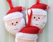 Felt Santa Decoration Set