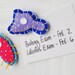 Amoeba and Paramecium Microbe Magnet Pair - Science Microbiology Biology Graduation - Funny Geeky Wool Felt Magnets