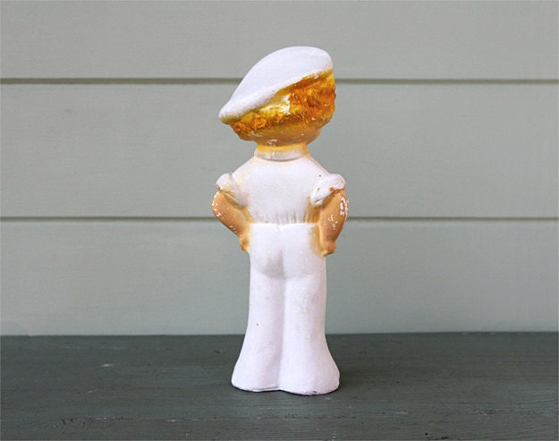 Vintage Chalkware Sailor Girl