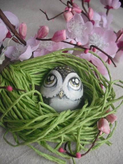 Owl Handpainted Magnet