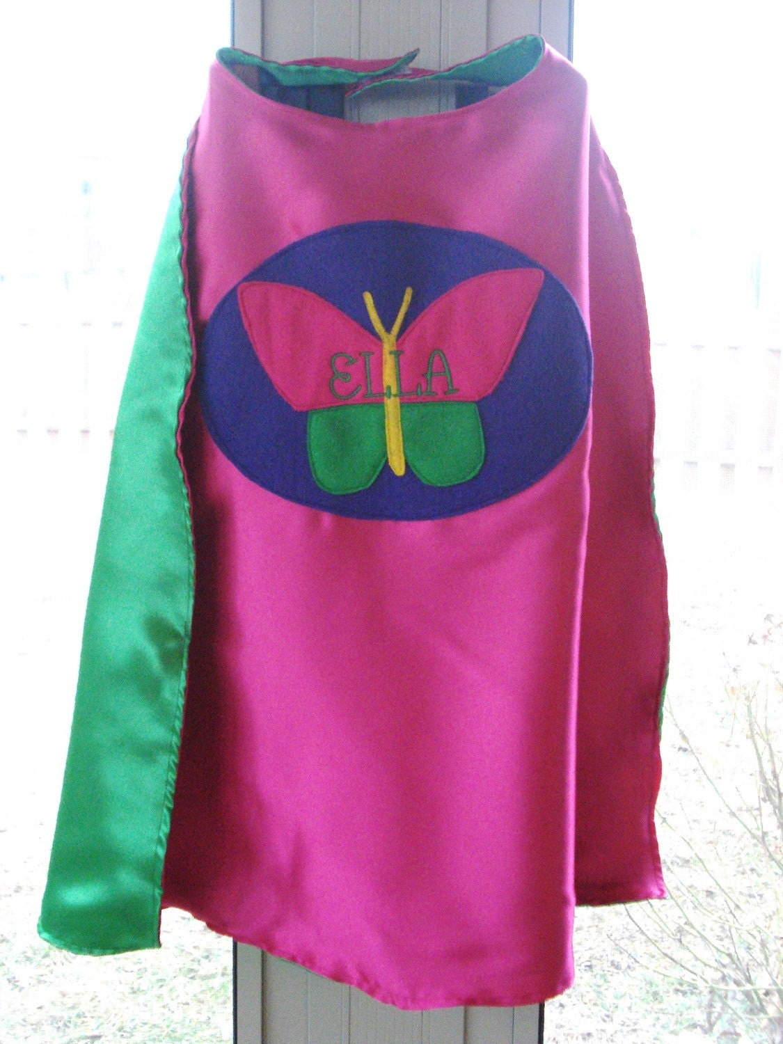 Custom Embroidered Butterfly Cape