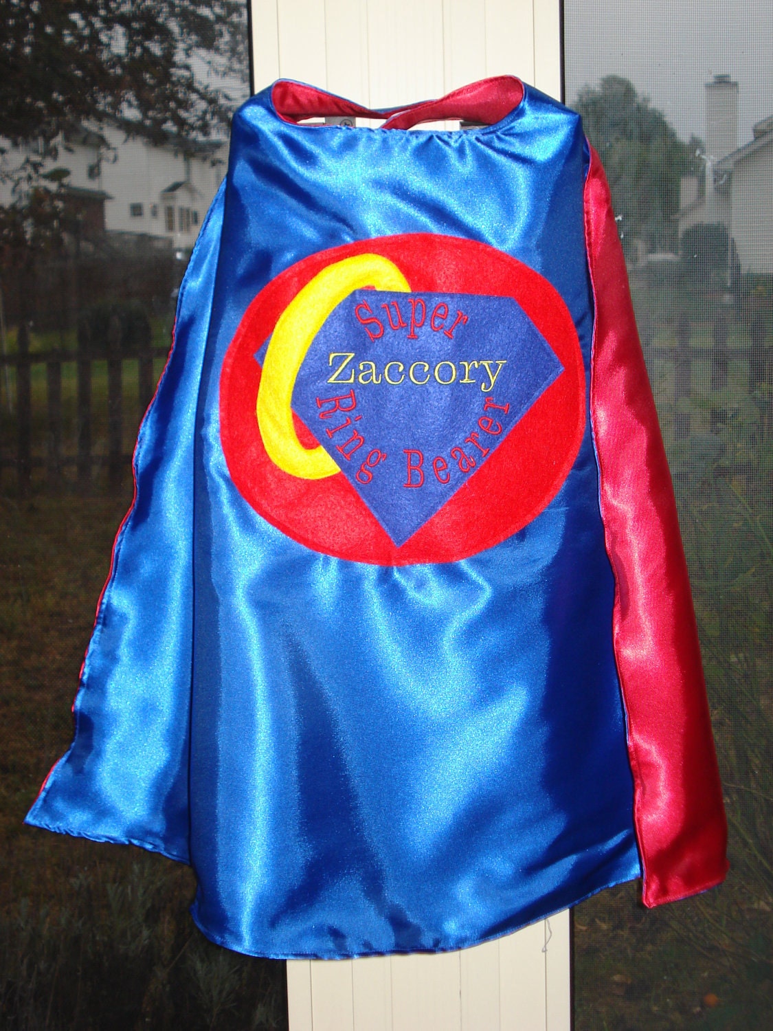 Custom Embroidered Ring Bearer Cape