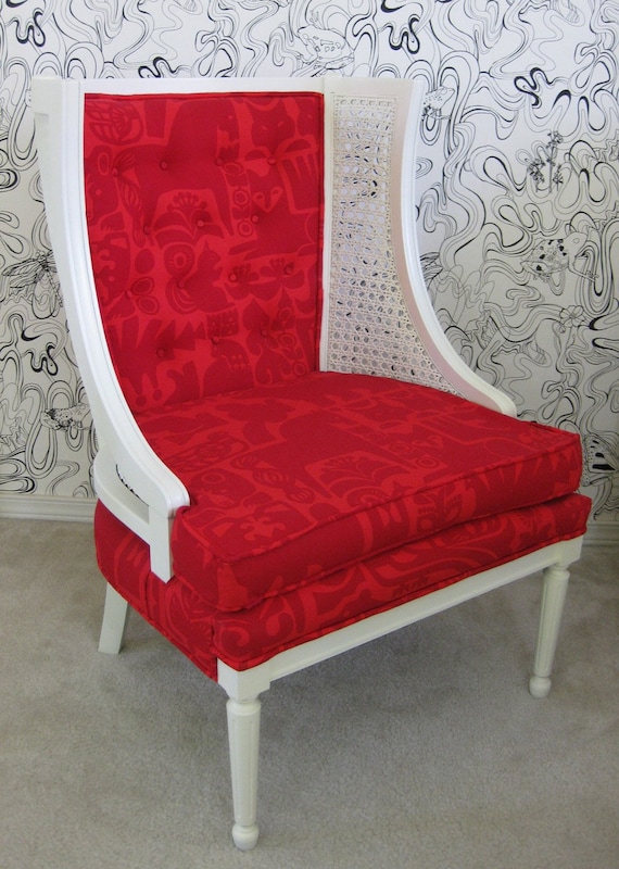 Seeing Red Wingback Marimekko Chair