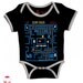 baby pac man - black onesie