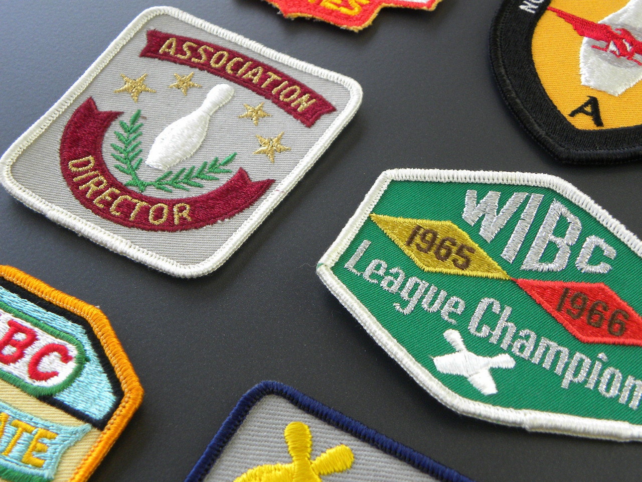 RESERVED / Vintage Bowling League Patch, 1960's, Mint / Unused Condition, 5.00 each, Free Shipping