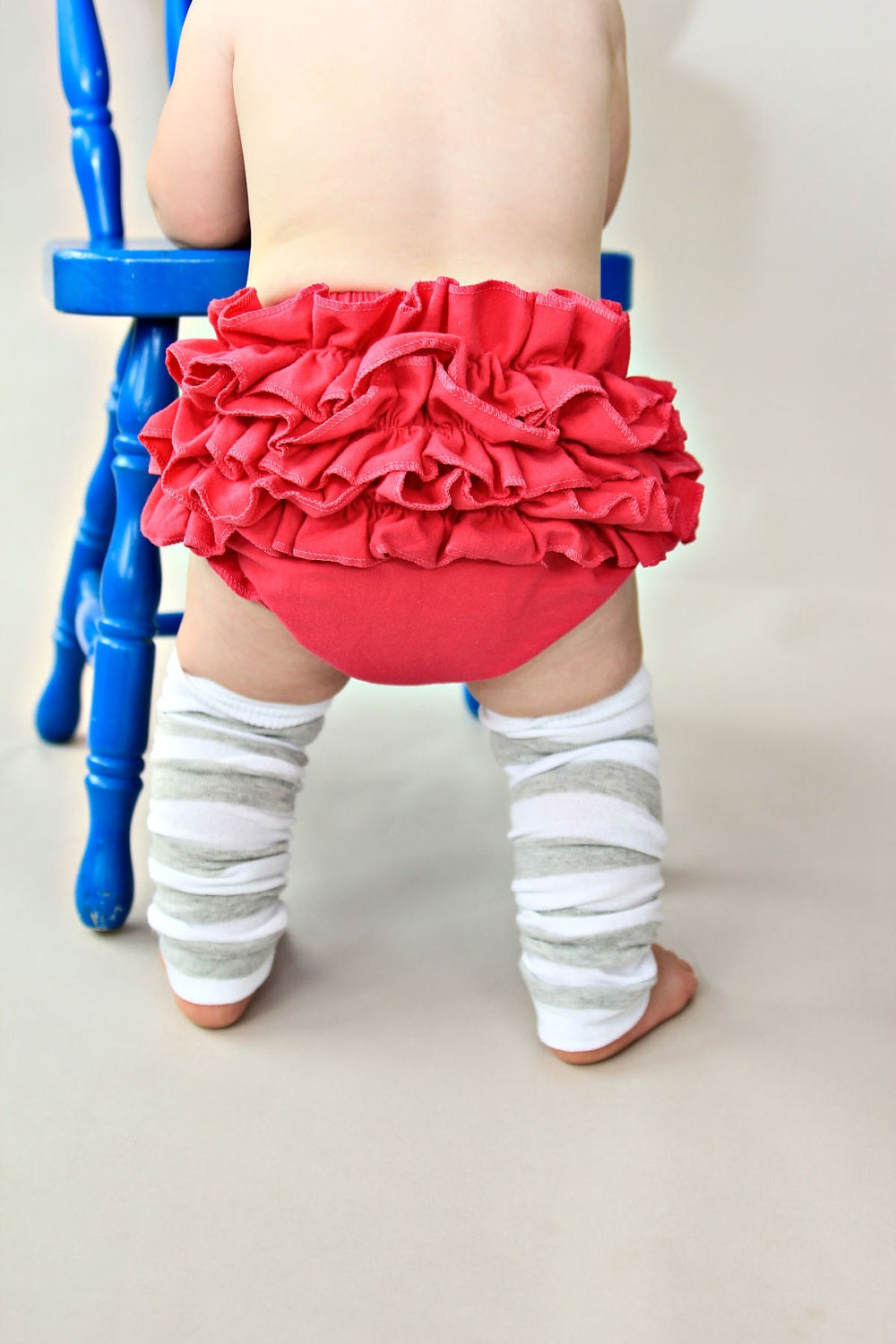 Ruffle bottom Bloomers in Hot Pink Size 12 mo READY TO SHIP