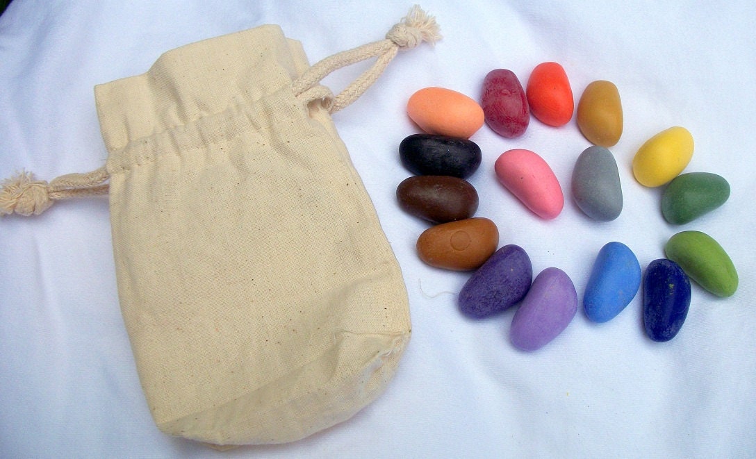 Set of 16 All natural soy crayons Waldorf Montessori