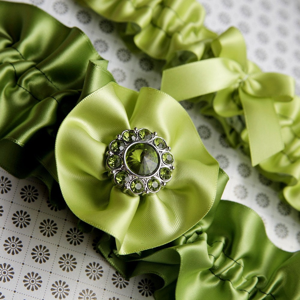 Green Apple Royal Garter SET - SM/MED